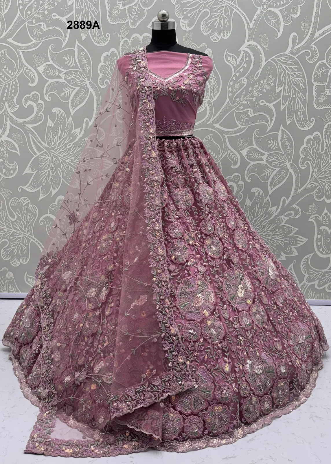 Anjani Art 2889A Net Wholesale Designer Lehenga Choli Collection