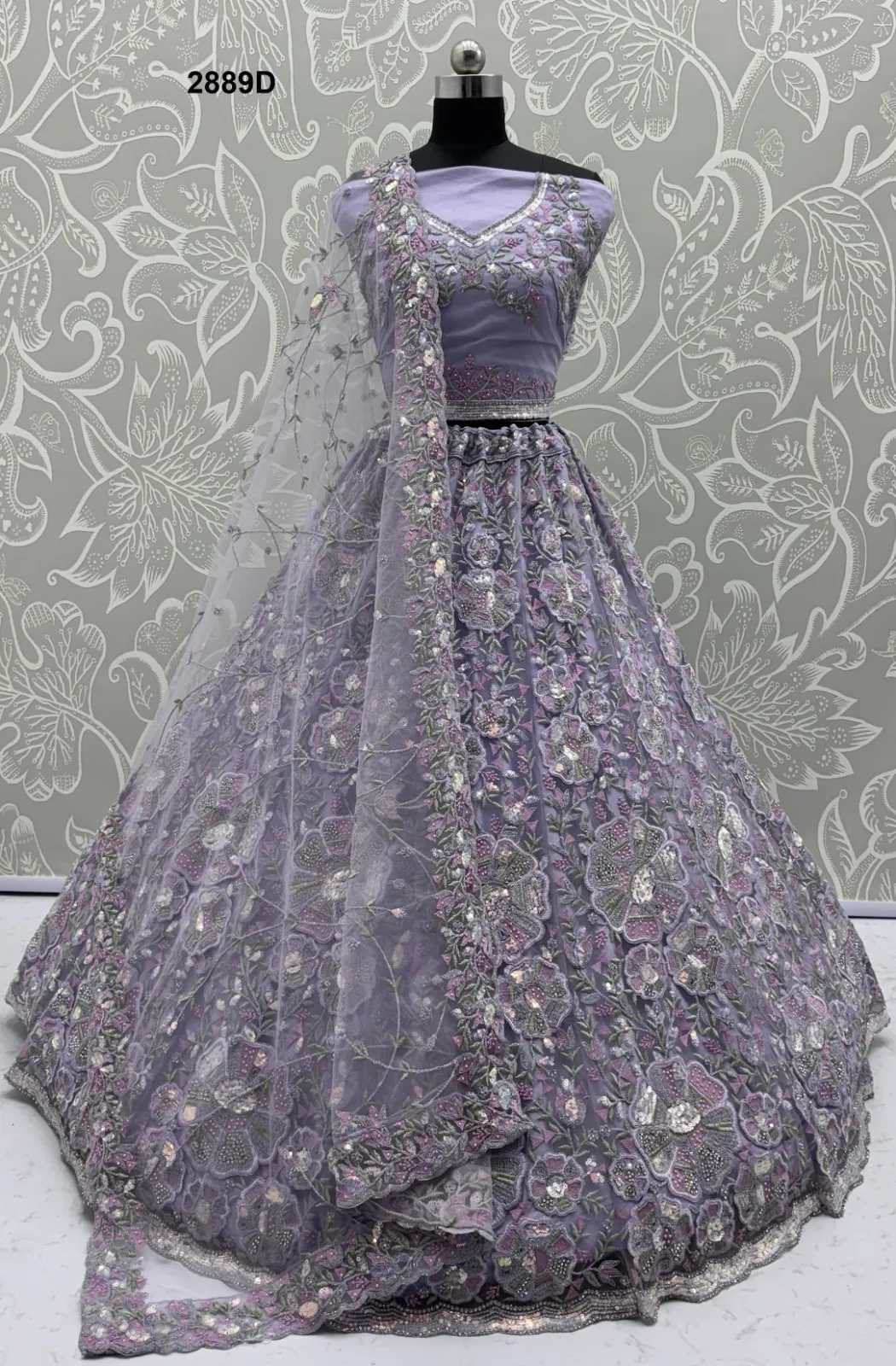 Anjani Art 2889D Net Wholesale Designer Lehenga Choli Collection