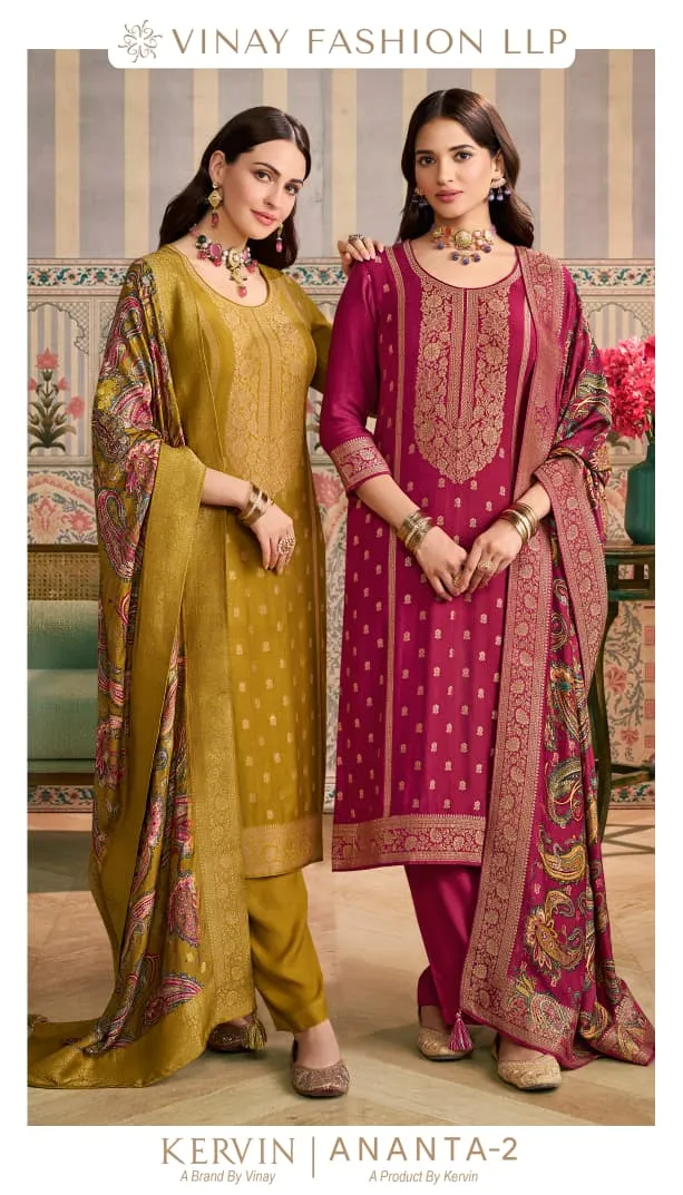 Vinay Kervin Ananta Vol 2 Viscose Pashmina Wholesale Winter Salwar Suits Collection