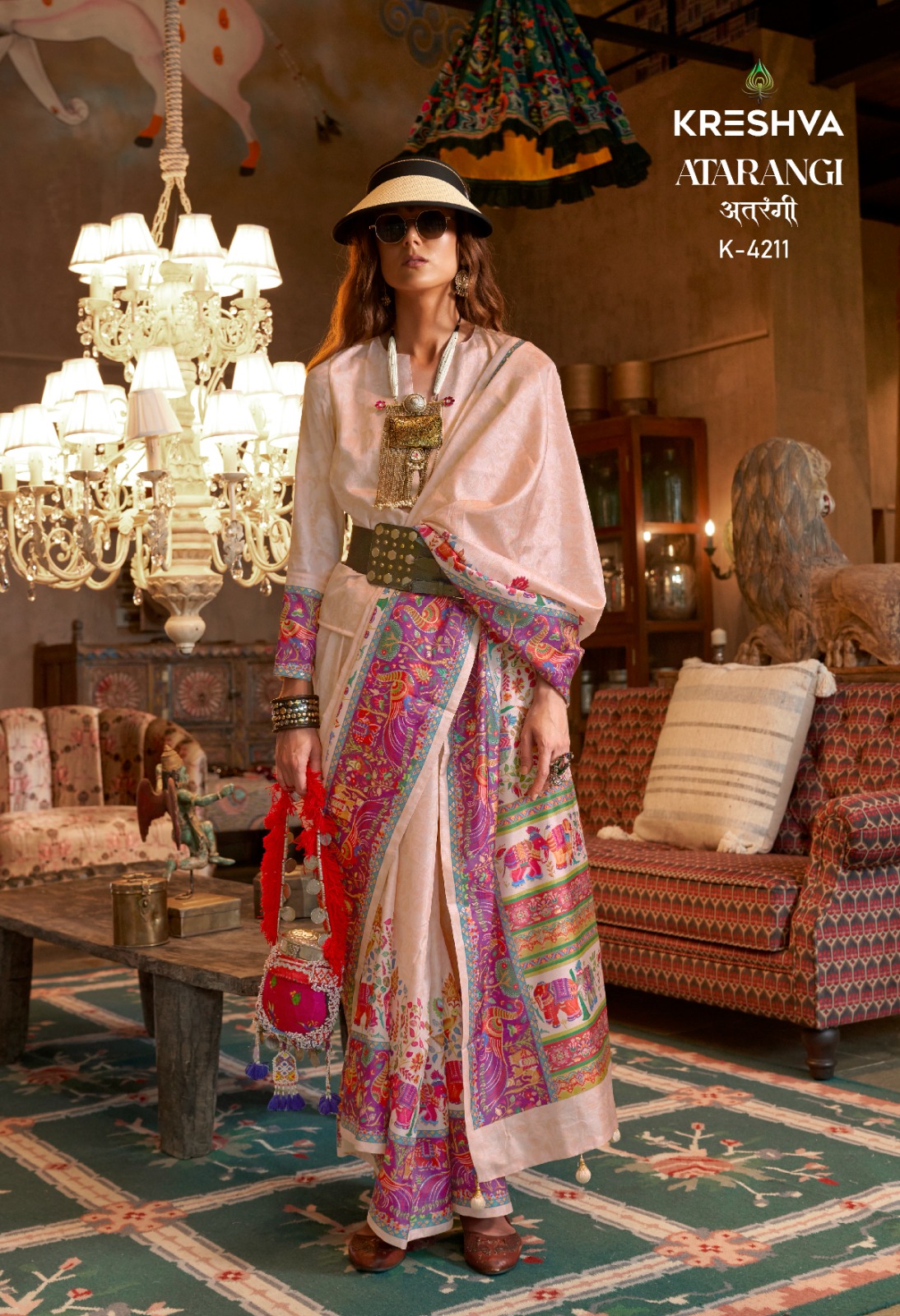 Kreshva Atrangi Silk Wholesale Party Wear Saree Collection