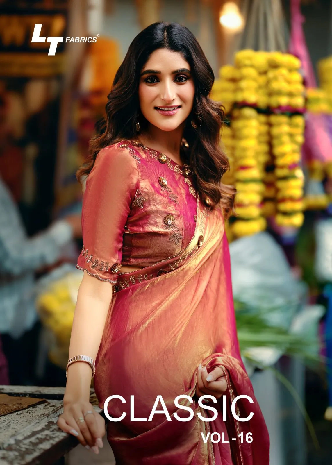 L.T.Fashions Classic Vol 16 Nc Malai Silk Wholesale Fancy Sarees Collection