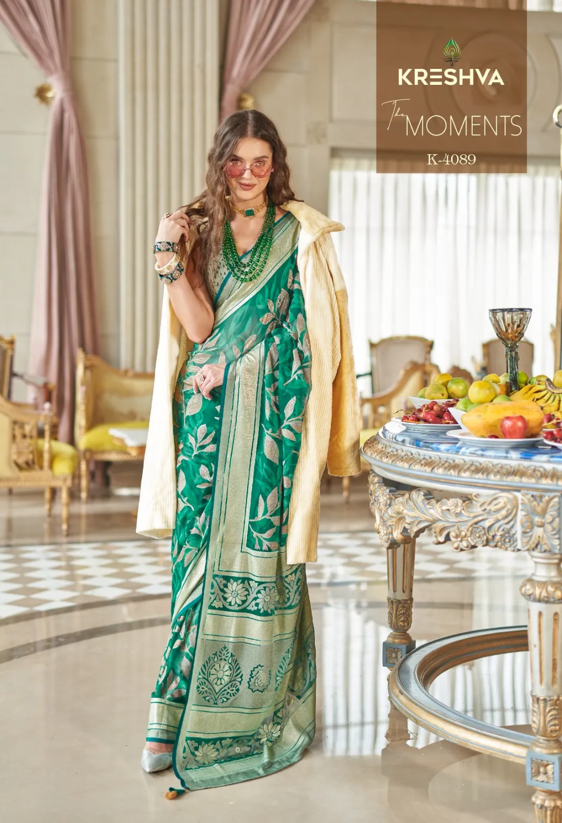 Kreshva The Moments Lux Pv Georgette Wholesale Saree Collection