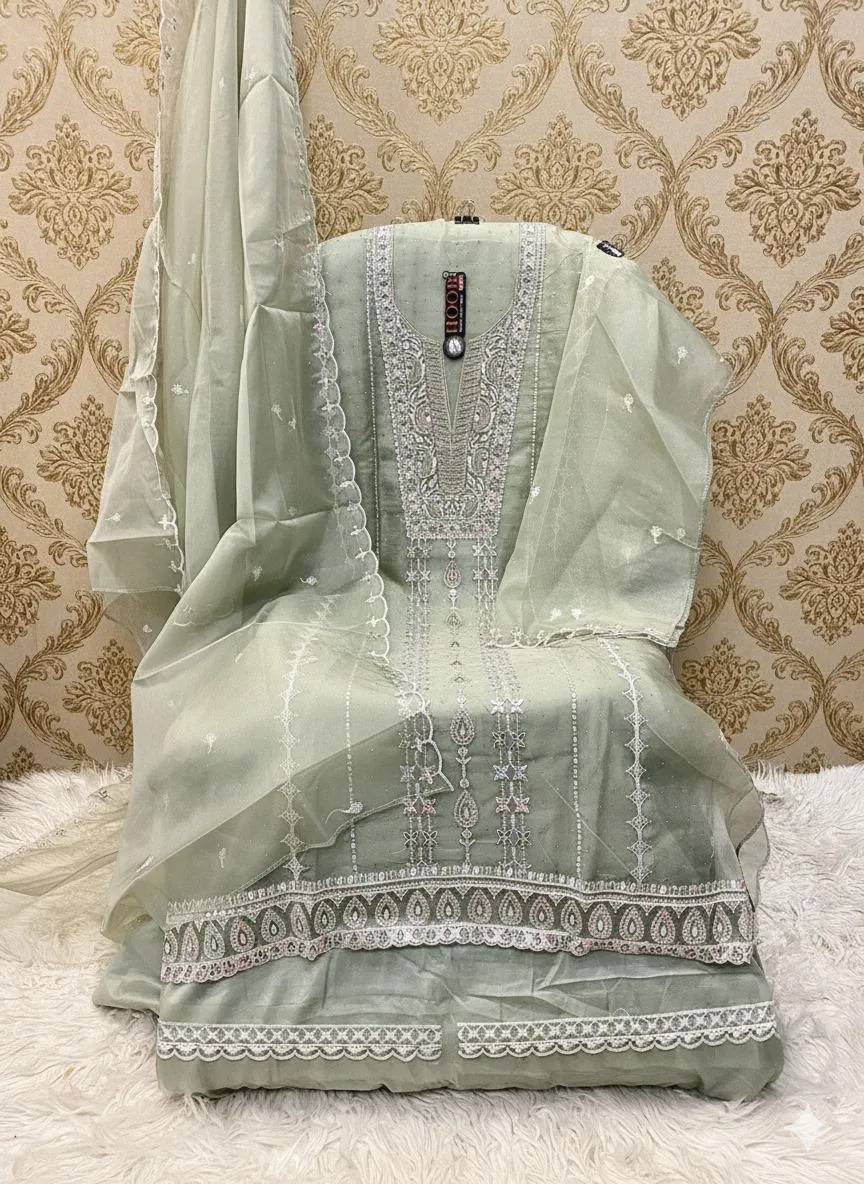 Hoor Tex OR-79 A To D Heavy Organza Wholesale Pakistani Suit Collection