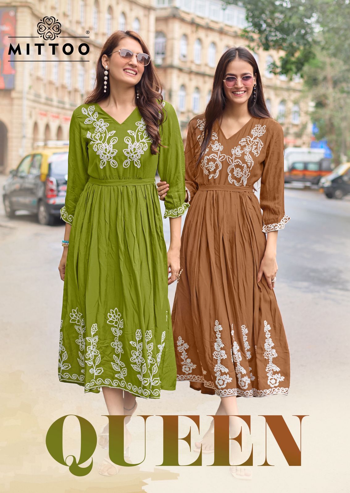 Mittoo Queen Rayon Weaving Thread Worked Wholesale Kurtis Collection