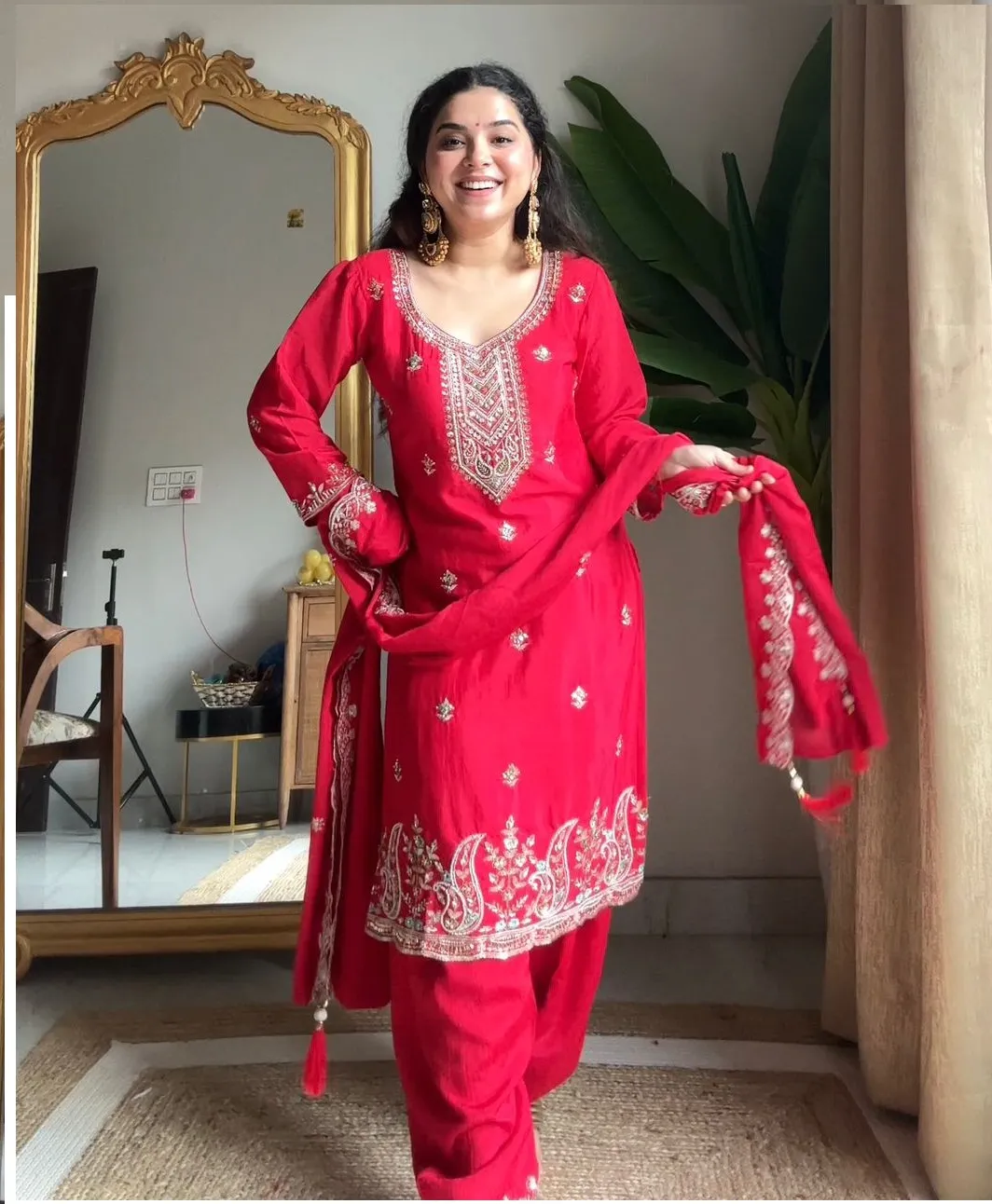 Rama Export RE- 06 Heavy Chinon Wholesale Designer Readymade Suit Collection