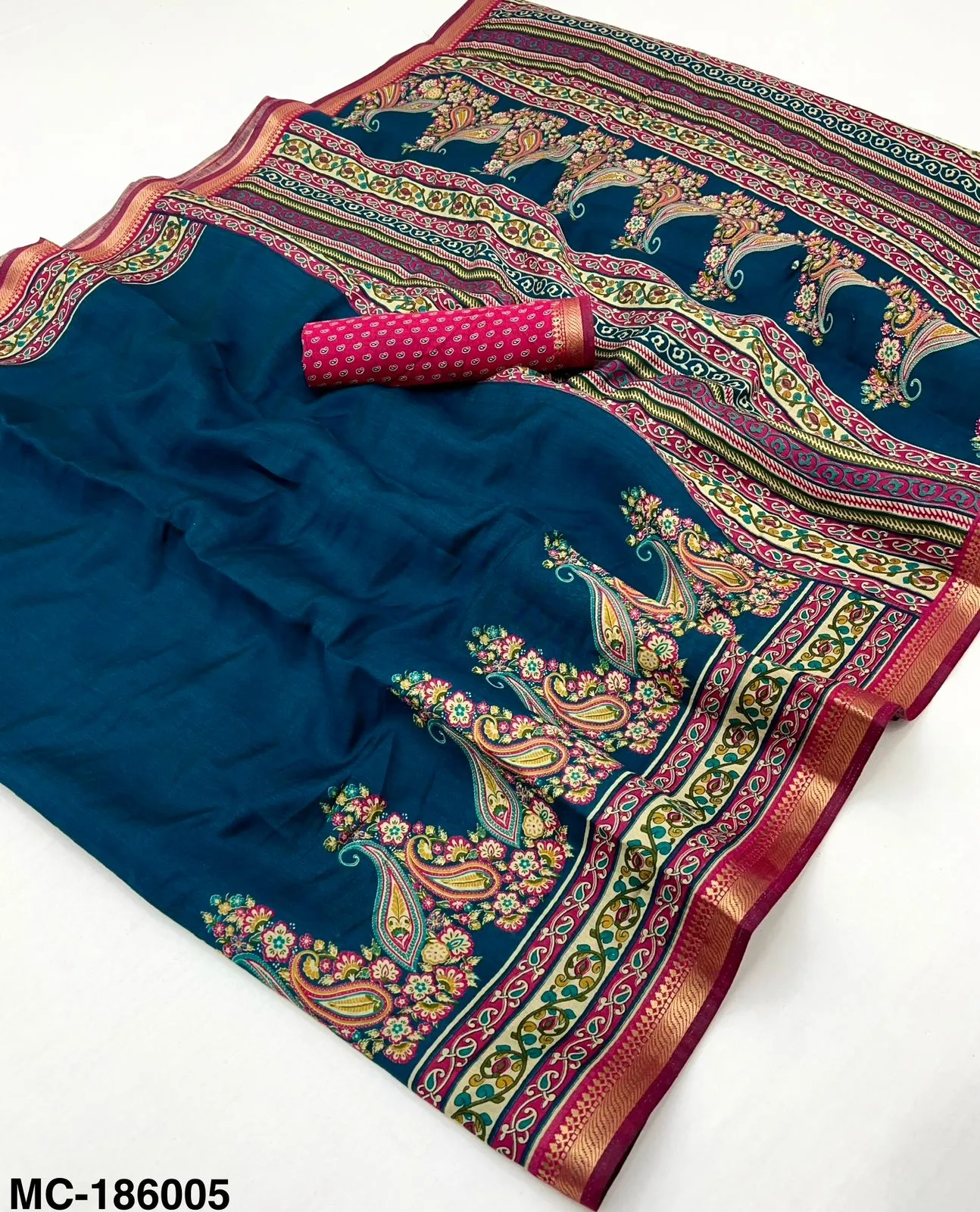 Rajyog Mul Cotton With Kashmiri Printed Wholesale Saree Collection