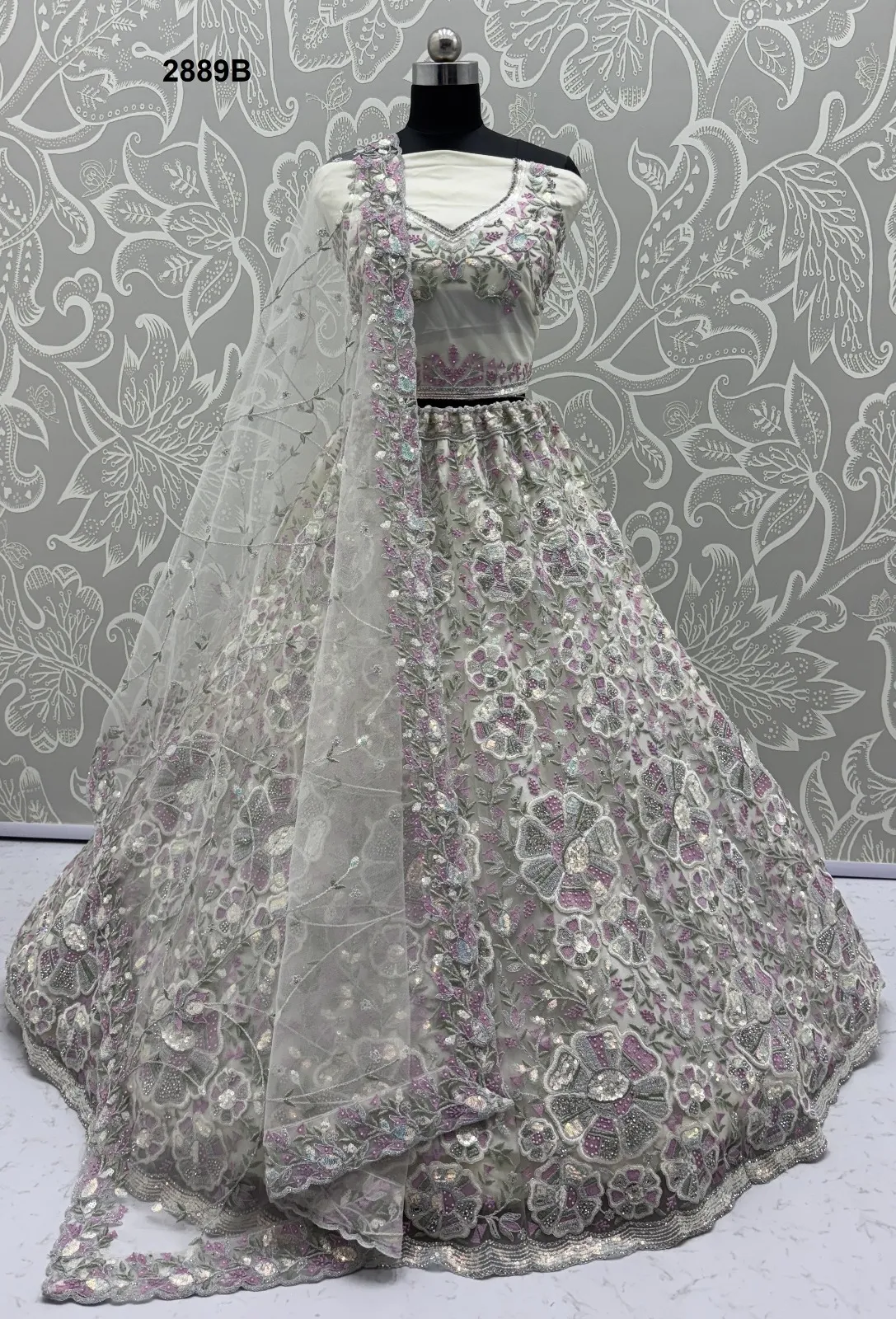 Anjani Art 2889B Net Wholesale Designer Lehenga Choli Collection