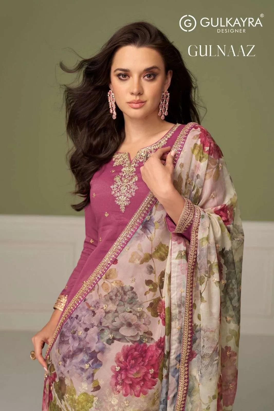 Gulkayra Gulnaaz Simar Silk Embroidery Work Wholesale Salwar Suits Collection