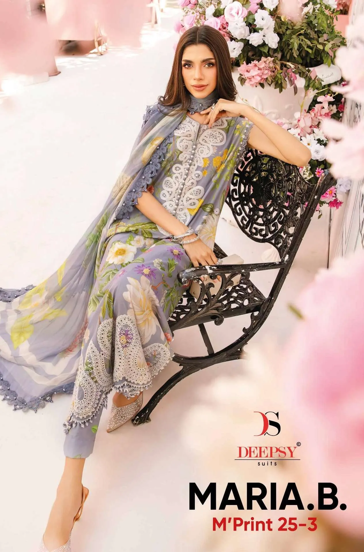 Deepsy Maria B Mprint 25 Vol 3 Pure Cotton Wholesale Pakistani Salwar Kameez Collection