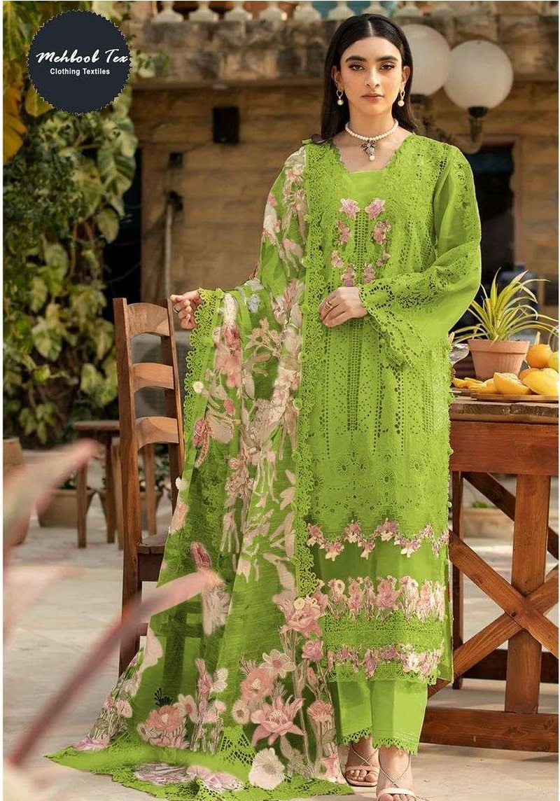 Mehboob Tex Design No-1676 A-D Pure Cotton Wholesale Pakistani Suit Collection