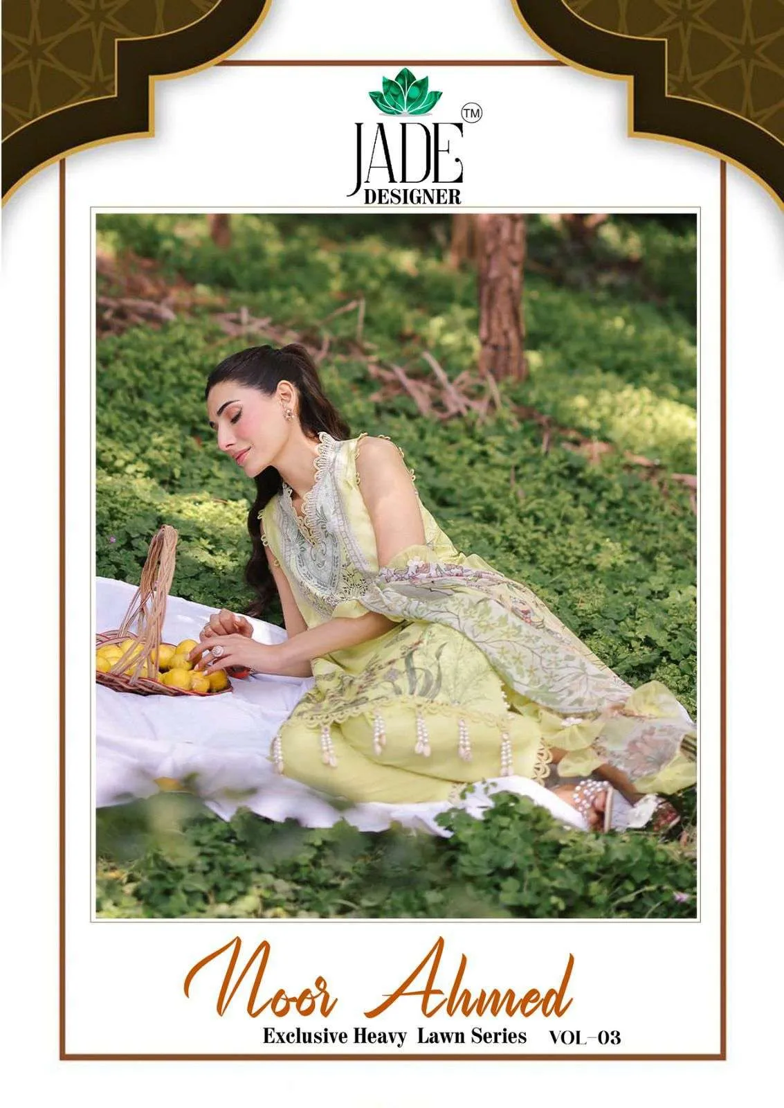 Jade Designer Noor Ahmed Vol 3 Lawn Cotton Wholesale Pakistani Karachi Suit Collection