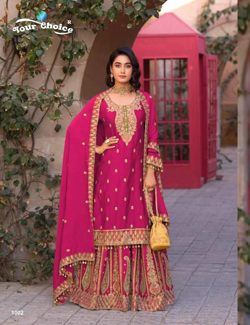 Your Choice Gold Vol 1 Chinon Wholesale Designer Salwar Kameez Collection