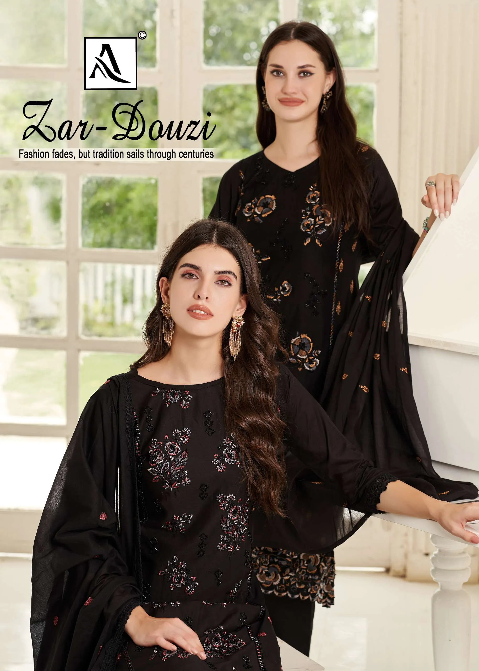 Alok Suits Zar Douzi Cambric Cotton Wholesale Designer Work Suit Collection