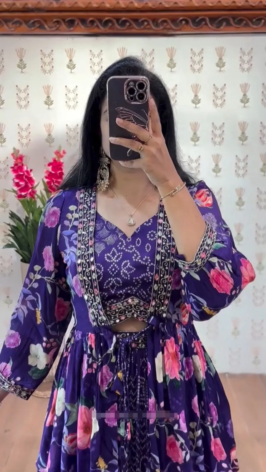 Rama Export Pc-534 Chinon Embroidery Thread Work Wholesale Crop Top with Shrug Collection