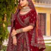 Anantesh Wedding Bride Vol 3 D NO: - 13009 Premium Velvet Wholesale Designer Bridal Lehenga Choli Collection