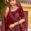 Anantesh Wedding Bride Vol 3 D NO: - 13009 Premium Velvet Wholesale Designer Bridal Lehenga Choli Collection