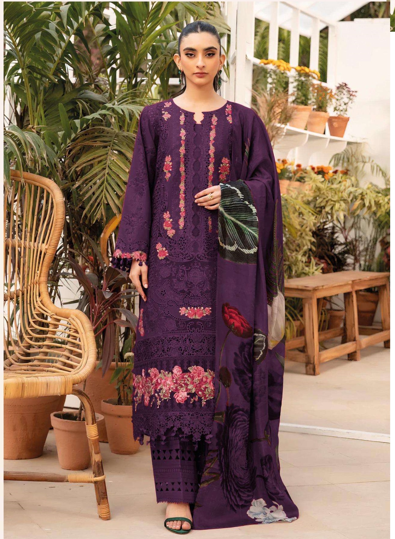 Deepsy Suits Elaf Super Hit Collection D No 1292 Pure Cotton Wholesale Pakistani Suit Collection