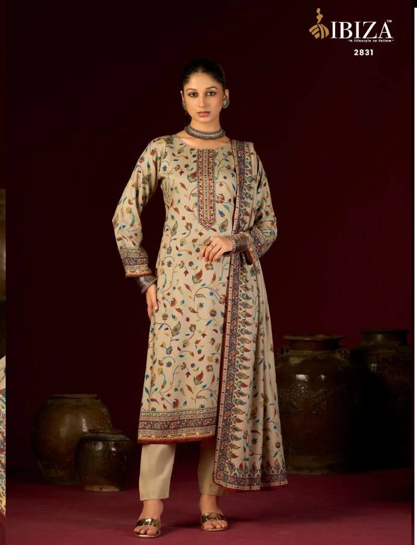 Ibiza Womade Viscose Pashmina Digital Print Wholesale Winter Salwar Kameez Collection