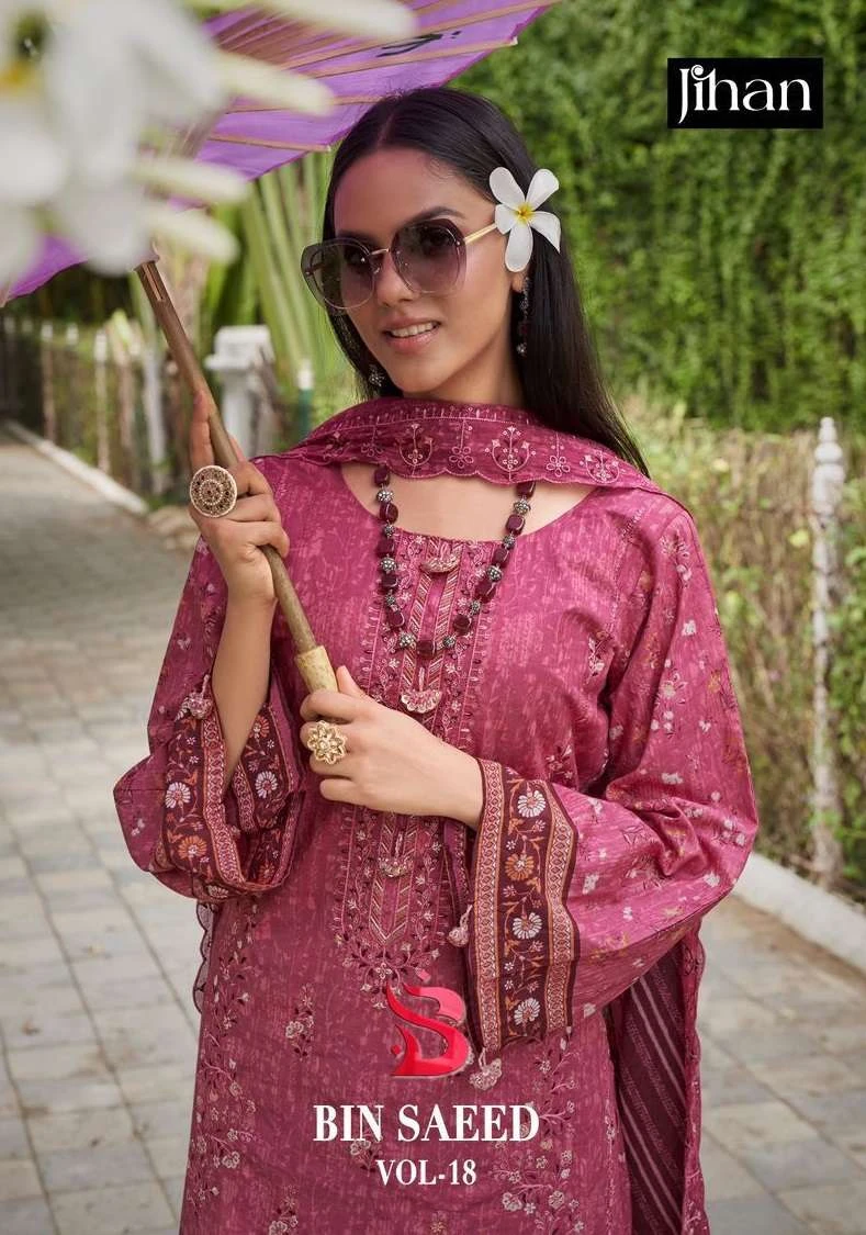 Jihan Bin Saeed Lawn Collection Vol 18