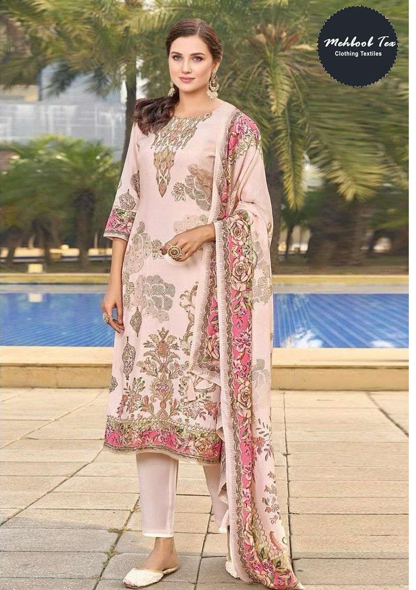 Mehboob Tex Design No-1745-1746 Viscose Muslin Wholesale Pakistani Suit Collection