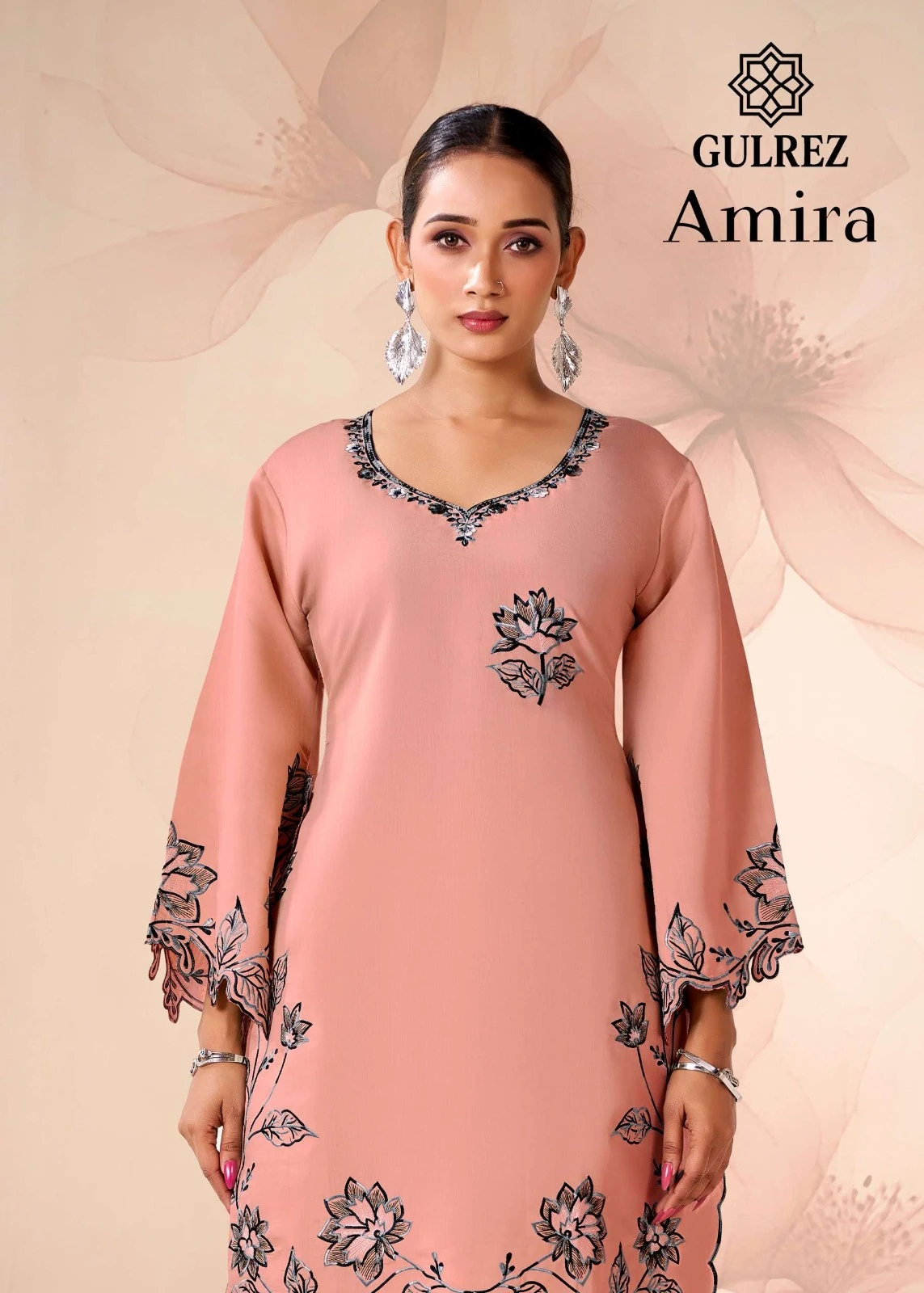 Rama Export Amira Pure Roman Silk Wholesale Kurti with Bottom Collection