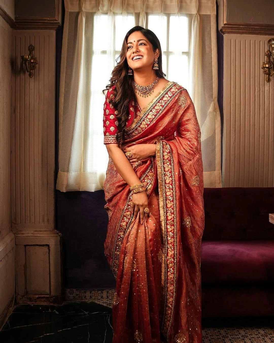 Rama Export VT-726 Banarasi Crush Wholesale Designer Sarees Collection