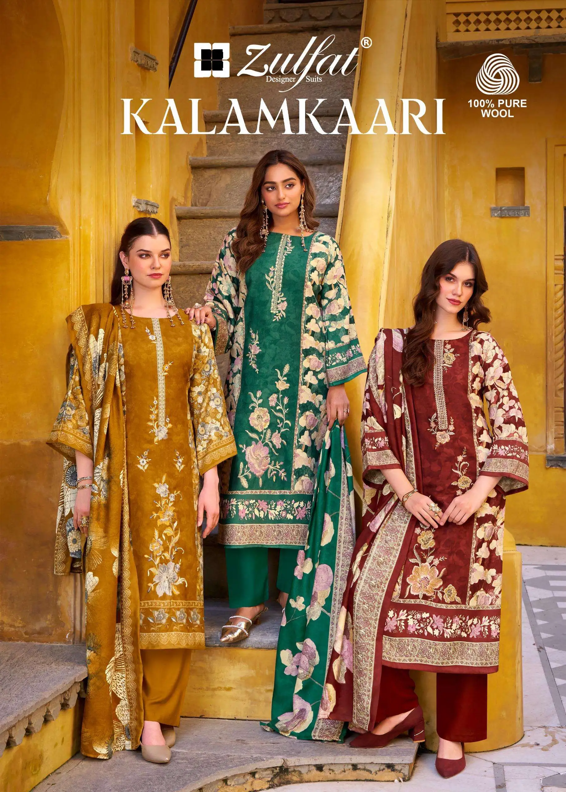 Zulfat Designer Suits Kalamkaari