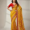 Karwachauth Georgette Bandhani Printed Fancy Saree Collection
