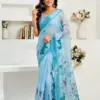 Meera 322 Linen Printed Party Wear Fancy Saree Collection