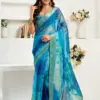 Meera 322 Linen Printed Party Wear Fancy Saree Collection
