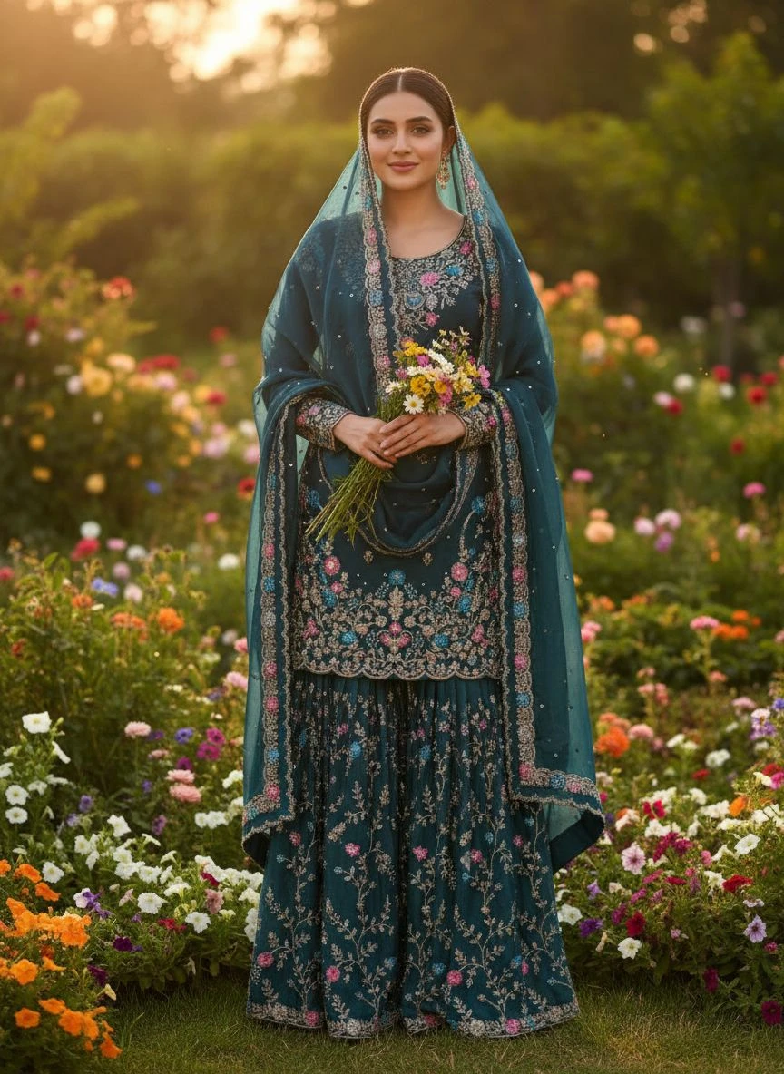 Rama Export Code-5956-B Pure JMC SILK Wholesale Readymade Pakistani Suit Collection