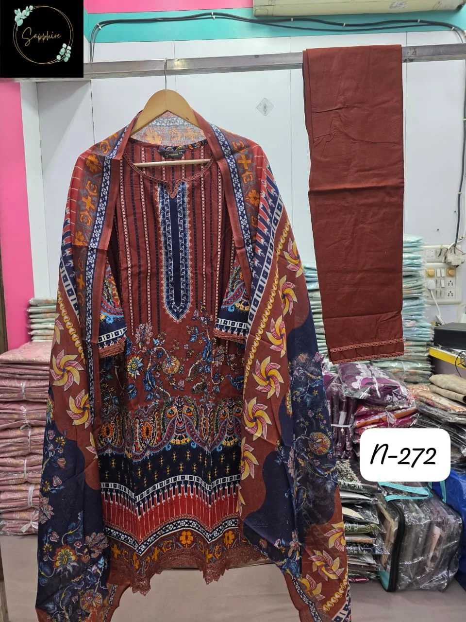 Sapphire Agha Noorain-211 Pure Lawn Wholesale Readymade Pakistani Suit Collection