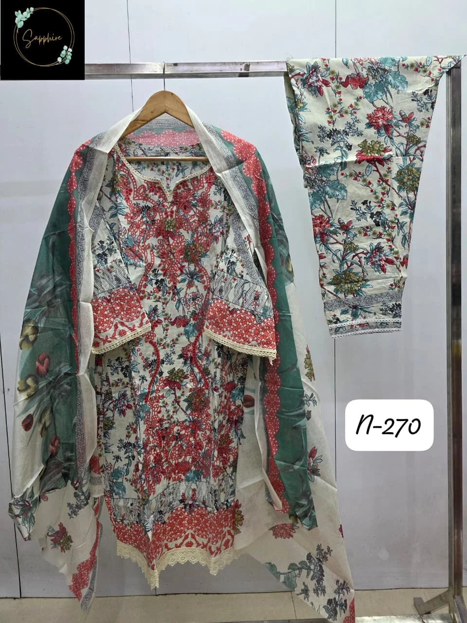 Sapphire Agha Noorain-270 Pure Lawn Wholesale Readymade Pakistani Suit Collection