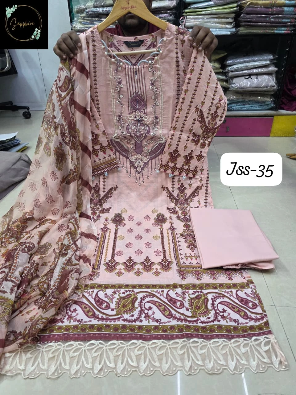 Sapphire Jazmin SS VOL-35 Pure Cotton Wholesale Readymade Pakistani Suit Collection