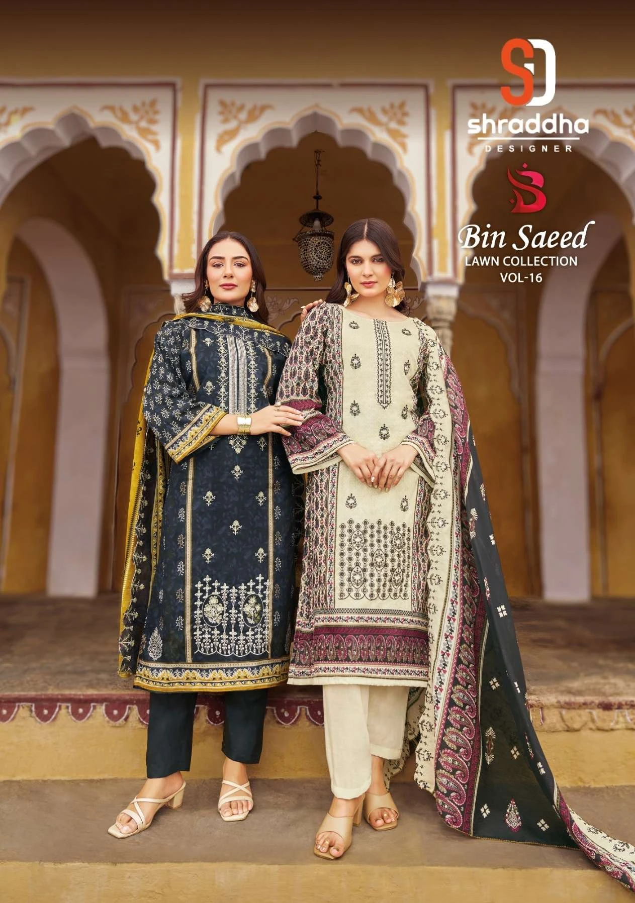 Shraddha Designer Bin Saeed Lawn Collection Vol 16