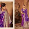 Zarkaashi Jhalak Katan Silk Festival Wear Saree Collection
