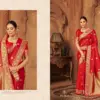 Zarkaashi Jhalak Katan Silk Festival Wear Saree Collection