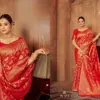 Zarkaashi Kanika Katan Silk Festival Wear Saree Collection