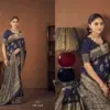 Zarkaashi Kanimoli Banarasi Katan Festival Wear Saree Collection