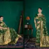 Zarkaashi Vidhatri Katan Silk Festival Wear Saree Collection