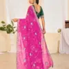 Jalnidhi Ful Patti Georgette with Embroidery Bandhani Saree Collection