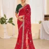 Jalnidhi Ful Patti Georgette with Embroidery Bandhani Saree Collection