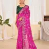 Jalnidhi Ful Patti Georgette with Embroidery Bandhani Saree Collection
