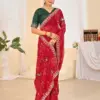 Jalnidhi Ful Patti Georgette with Embroidery Bandhani Saree Collection