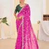Jalnidhi Ful Patti Georgette with Embroidery Bandhani Saree Collection