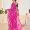Jalnidhi Ful Patti Georgette with Embroidery Bandhani Saree Collection