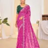 Jalnidhi Ful Patti Georgette with Embroidery Bandhani Saree Collection