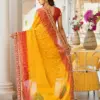 Jalnidhi Saloni Moss Chiffon with Fancy Bandhani Printed Saree Collection