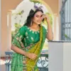 Jalnidhi Saloni Moss Chiffon with Fancy Bandhani Printed Saree Collection