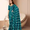 Kashvi Amrita Dull Moss Foil Printed Saree Collection